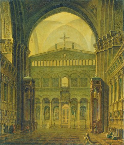 Inner View of the Temple in Jerusalem by Maksim Nikiforovich Vorobiev